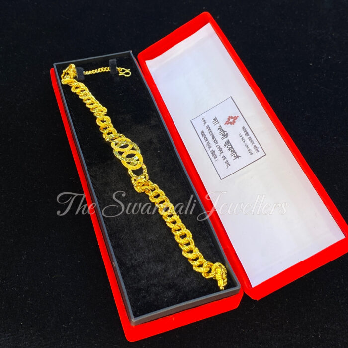 SJBR01 গোল্ড পলিশ ব্রেসলেট - Image 2