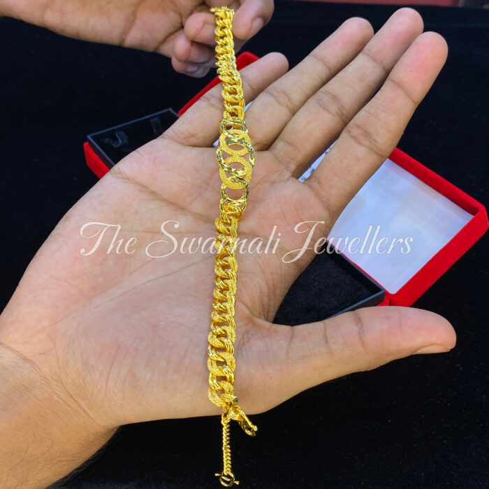 SJBR01 গোল্ড পলিশ ব্রেসলেট - Image 3