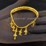 SJBR02 গোল্ড পলিশ ঝুমকা ব্রেসলেট - Image 4